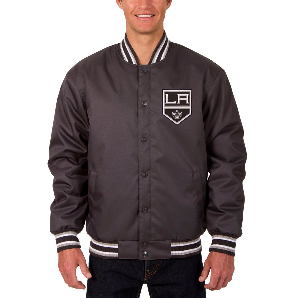 Los Angeles Kings JH Design Two Hit Poly Twill Jacket