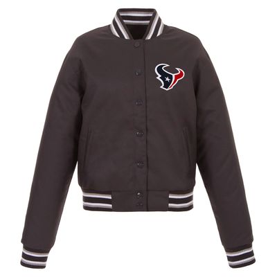 Houston Texans JH Design Women's Embroidered Logo Poly Twill Jacket - Navy