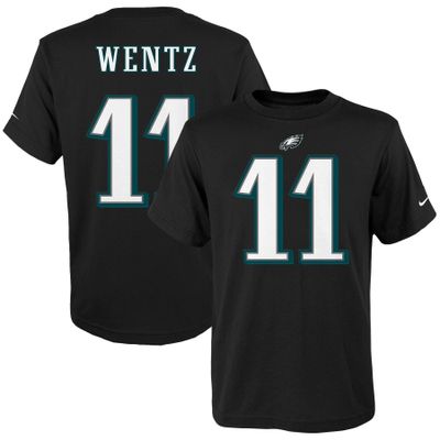Carson Wentz Philadelphia Eagles Nike Youth Player Pride 2.0 Name & Number T-Shirt - Midnight Green