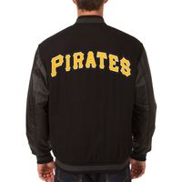 Pittsburgh Pirates JH Design Wool & Leather Reversible Jacket