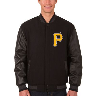 Pittsburgh Pirates JH Design Wool & Leather Reversible Jacket
