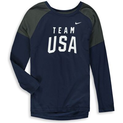 Team USA Nike Girls Youth Tailgate Long Sleeve T-Shirt