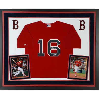 Andrew Benintendi Boston Red Sox Fanatics Authentic Deluxe Framed Autographed Majestic Replica Jersey