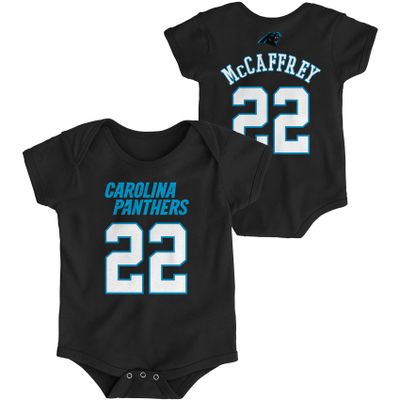 Christian McCaffrey Carolina Panthers Infant Mainliner Name and Number Bodysuit - Black