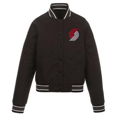 Portland Trail Blazers JH Design Women's Poly-Twill Full-Snap Jacket