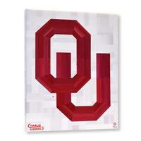 Oklahoma Sooners Fanatics Authentic 16" x 20" White Logo Canvas Giclee