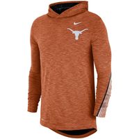 Texas Longhorns Nike Sideline Long Sleeve Hoodie Performance Top - Orange