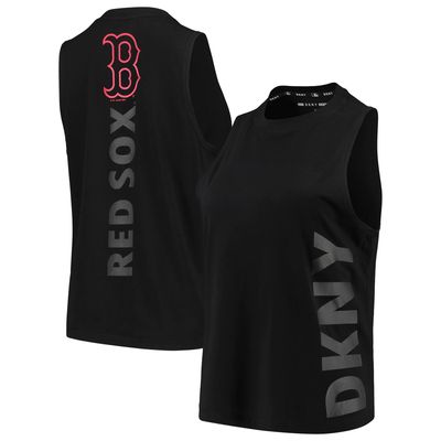 Boston Red Sox DKNY Sport Women's The Olivia Tri-Blend Tank Top - Black
