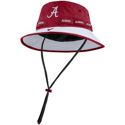 Alabama Crimson Tide Nike 2-Tone Sideline Performance Bucket Hat - Gray