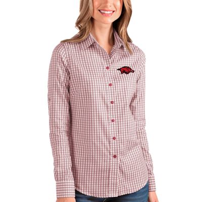 Arkansas Razorbacks Antigua Women's Structure Button-Up Shirt