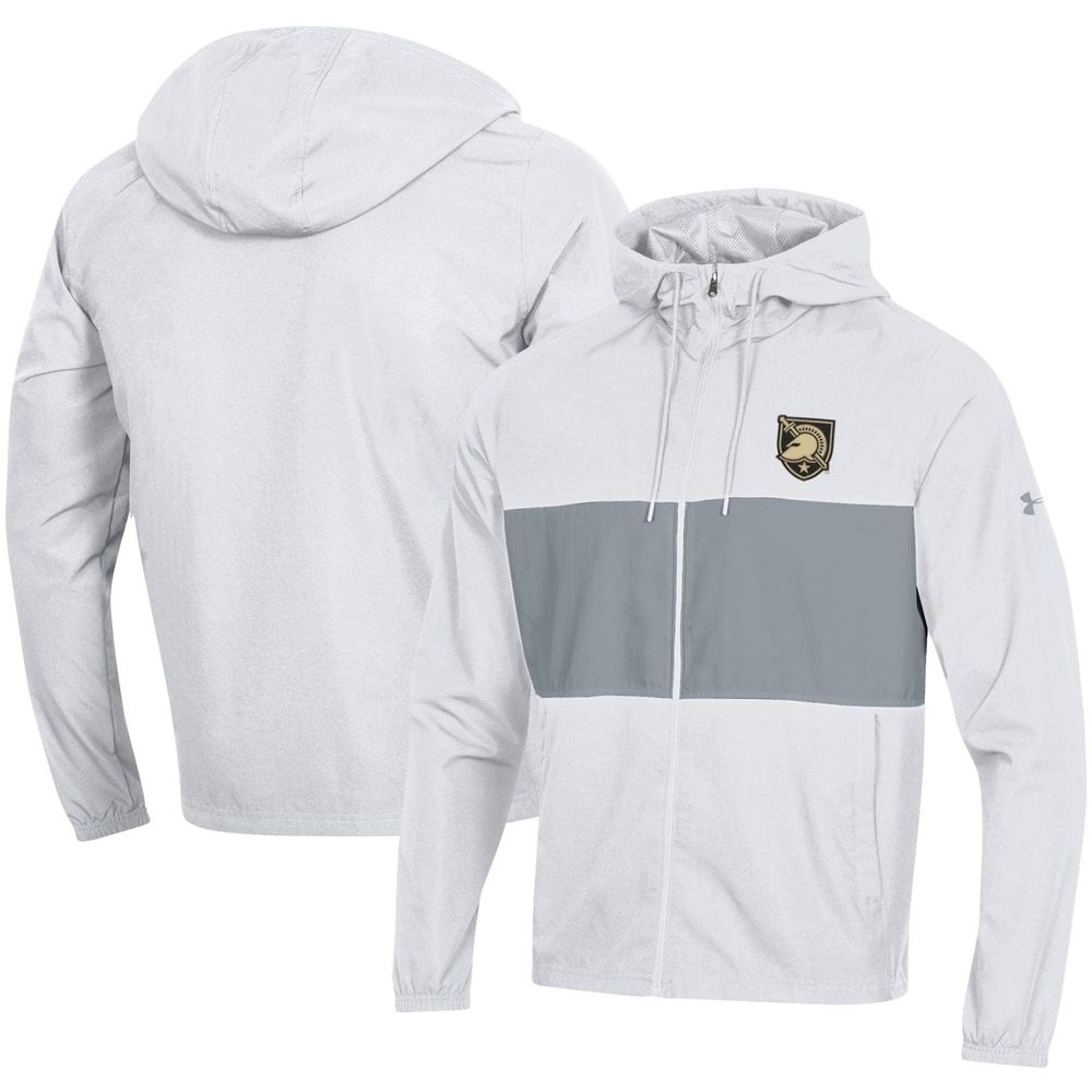Lids Army Black Knights Under Armour Sportstyle Full-Zip Windbreaker Jacket  - White | Connecticut Post Mall