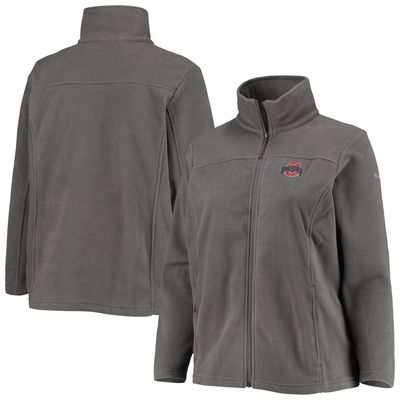 Ohio State Buckeyes Columbia Women's Plus Give & Go II Fleece Full-Zip Jacket – Charcoal