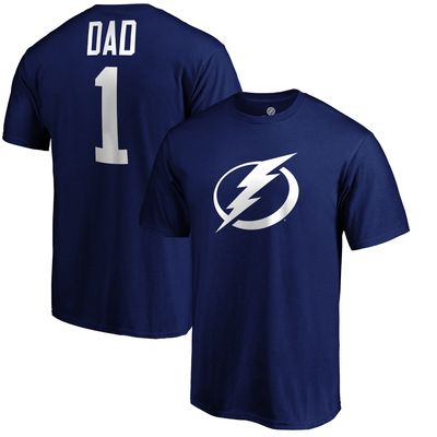 Tampa Bay Lightning Fanatics Branded #1 Dad T-Shirt - Blue