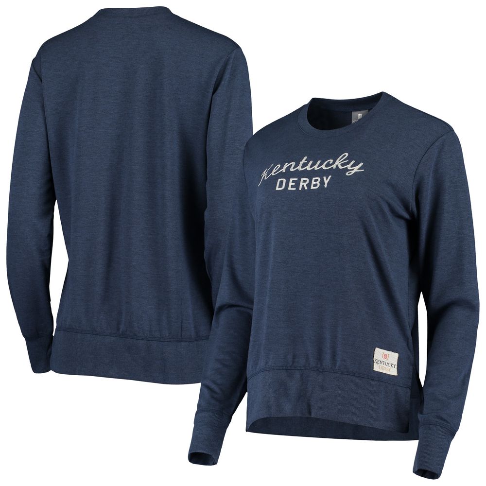 Kentucky Derby Kate Lord Women's Chain Stitch Tri-Blend Sweatshirt – Light Blue
