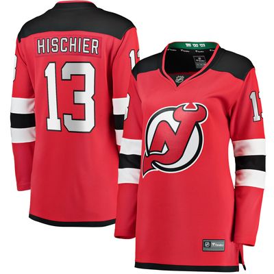 Nico Hischier New Jersey Devils Fanatics Branded Women's Alternate Premier Breakaway Player - White