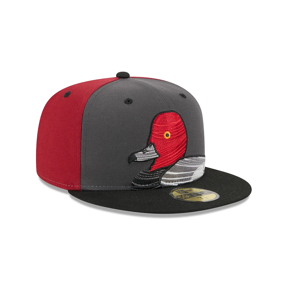 Men's New Era  Gray Aberdeen IronBirds Theme Nights 59FIFTY Fitted Hat