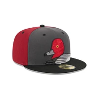 Men's New Era  Gray Aberdeen IronBirds Theme Nights 59FIFTY Fitted Hat