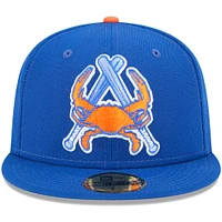 Men's New Era Blue Aberdeen IronBirds Theme Nights Steamed Crabs  59FIFTY Fitted Hat