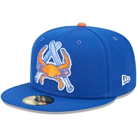 Men's New Era Blue Aberdeen IronBirds Theme Nights Steamed Crabs  59FIFTY Fitted Hat