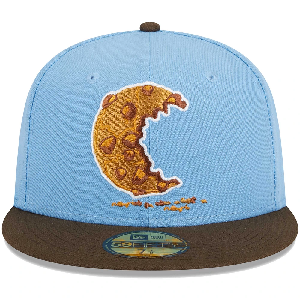 Men's New Era Light Blue Aberdeen IronBirds Theme Nights Harford County Cookies  59FIFTY Fitted Hat