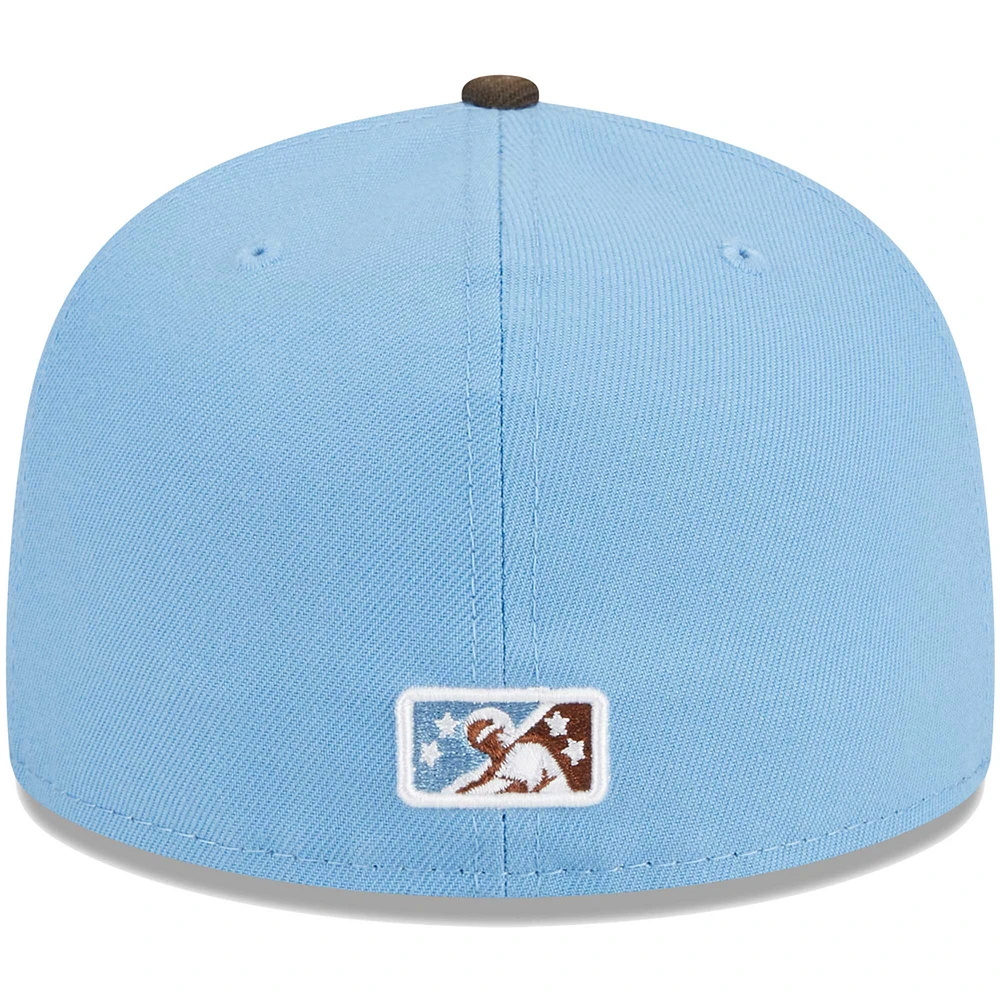 Casquette ajustée 59FIFTY Aberdeen IronBirds Theme Nights Harford County Cookies New Era bleu clair pour homme