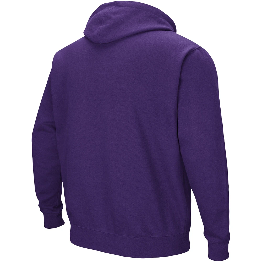 Sweat à capuche Colosseum Purple Abilene Christian University Wildcats Isle pour homme