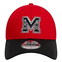 Men's New Era Red AC Milan M Logo 39THIRTY Fitted Hat