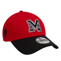 Men's New Era Red AC Milan M Logo 39THIRTY Fitted Hat