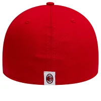 Men's New Era Red AC Milan M Logo 39THIRTY Fitted Hat