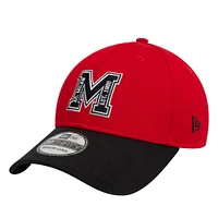 Men's New Era Red AC Milan M Logo 39THIRTY Fitted Hat