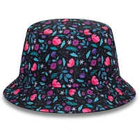 Bob noir à imprimé floral AC Milan New Era pour homme