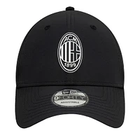 Men's New Era  Black AC Milan Graffiti 9FORTY Adjustable Hat