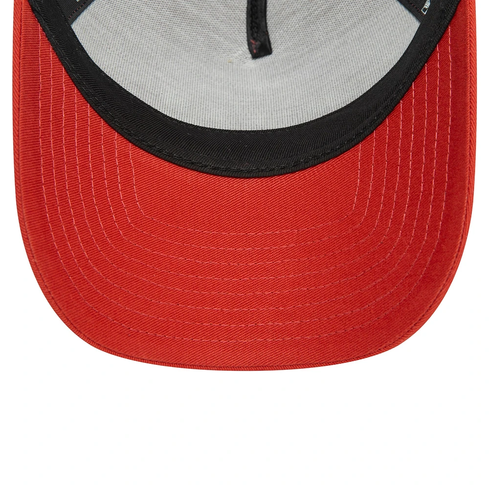 Men's New Era Brown AC Milan 9FORTY A-Frame Trucker Adjustable Hat