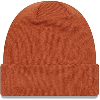 Bonnet en tricot à revers saisonnier AC Milan New Era orange pour homme