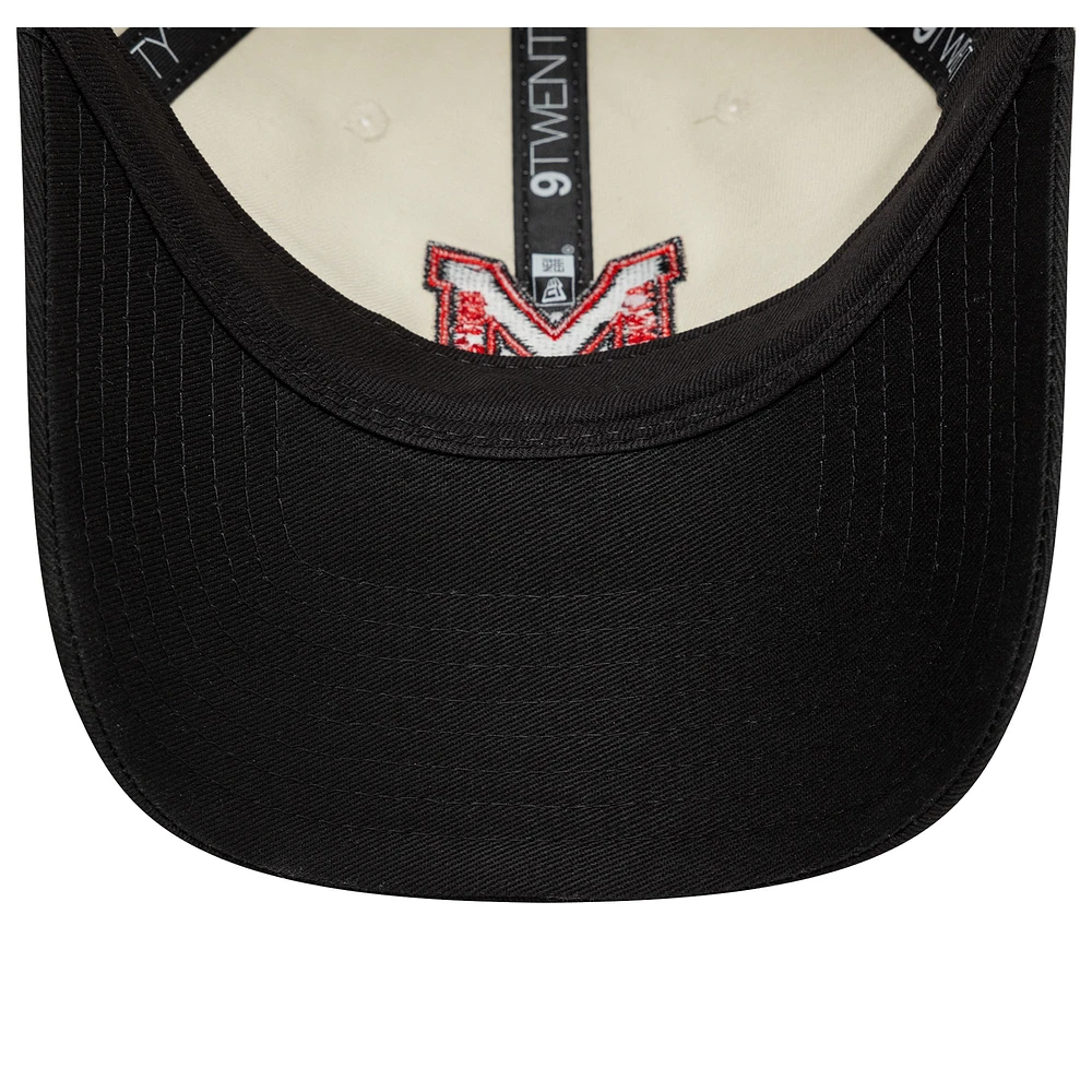 Men's New Era  Tan AC Milan Letter Logo 9TWENTY Adjustable Hat