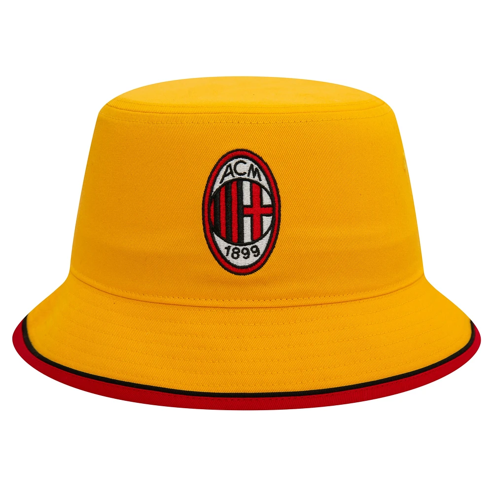 Men's New Era Yellow AC Milan 2011 Bucket Hat