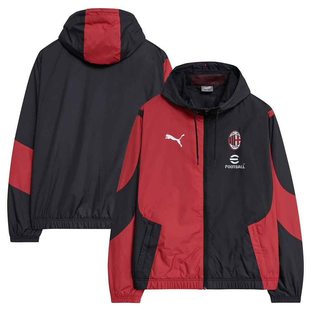 Men's Puma AC Milan 2023/24 Pre-Match Full-Zip Hoodie Jacket