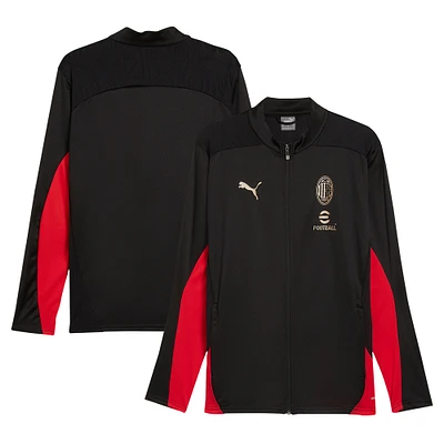 Veste d'entraînement entièrement zippée Puma noir AC Milan 2024/25 dryCELL pour homme