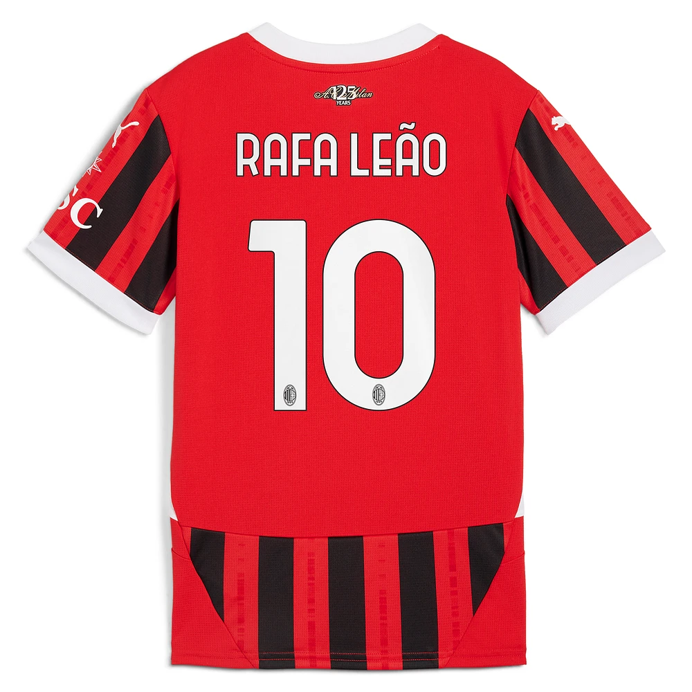 Maillot de joueur réplique domicile Puma Rafael Leão rouge AC Milan 2024/25 pour homme