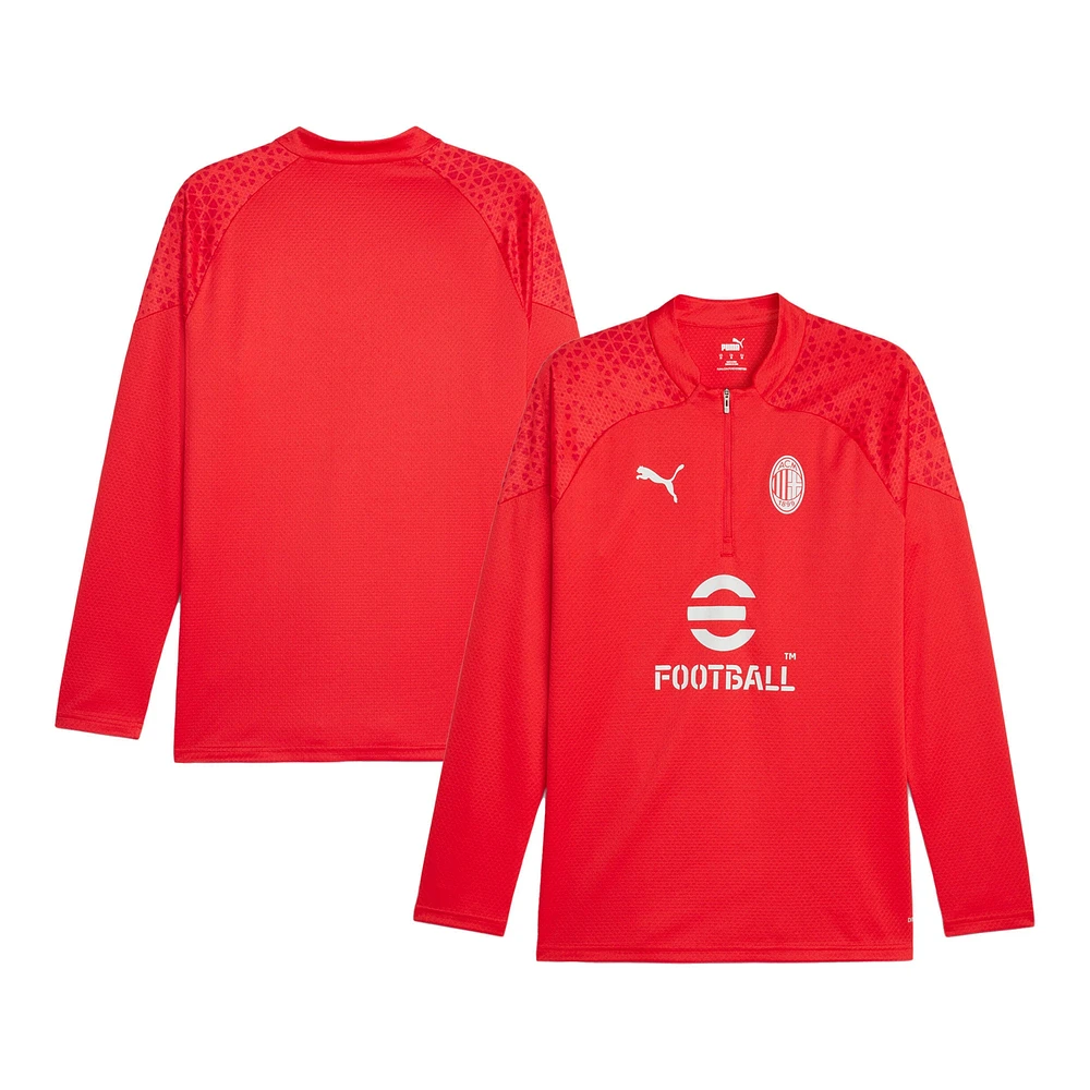 Haut d'entraînement Puma AC Milan 2023/24 rouge pour homme