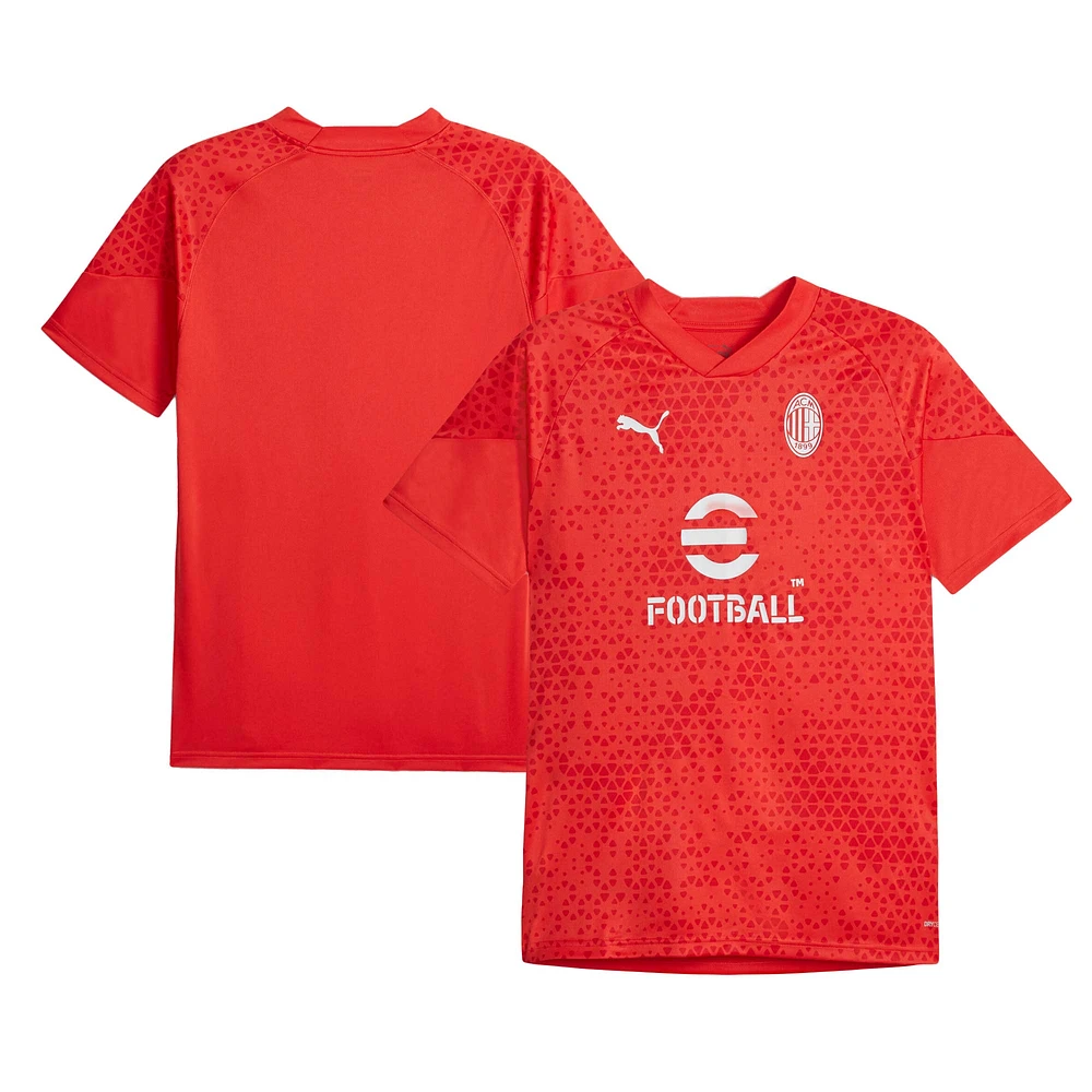 Maillot d'entraînement Puma rouge AC Milan 2023/24 homme