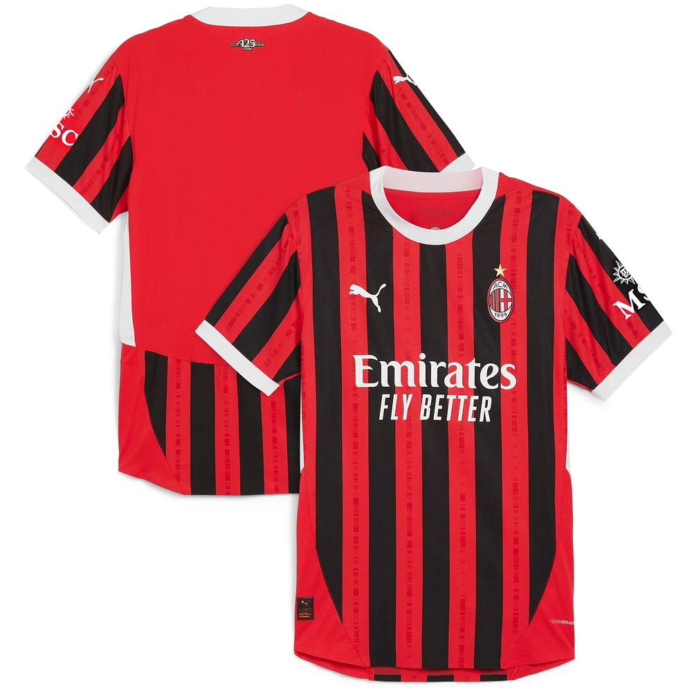 Maillot Puma Rouge AC Milan 2024/25 Domicile Authentique Homme