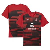 Maillot d'avant-match Puma rouge AC Milan 2024/25 pour homme