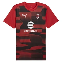 Maillot d'avant-match Puma rouge AC Milan 2024/25 pour homme