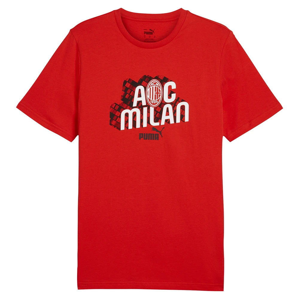 Men's Puma Red AC Milan ftblCulture T-Shirt