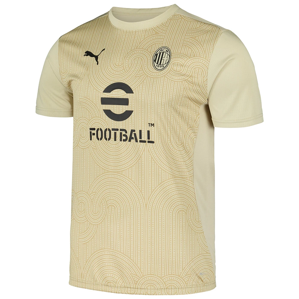 Men's Puma Tan AC Milan 2024/25 Pre-Match Jersey