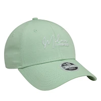 Women's New Era Light Green AC Milan Script 9FORTY Adjustable Hat