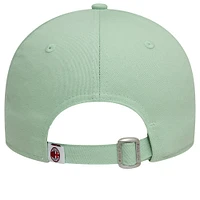 Women's New Era Light Green AC Milan Script 9FORTY Adjustable Hat