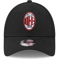 Youth New Era  Black AC Milan Core 9FORTY Adjustable Hat