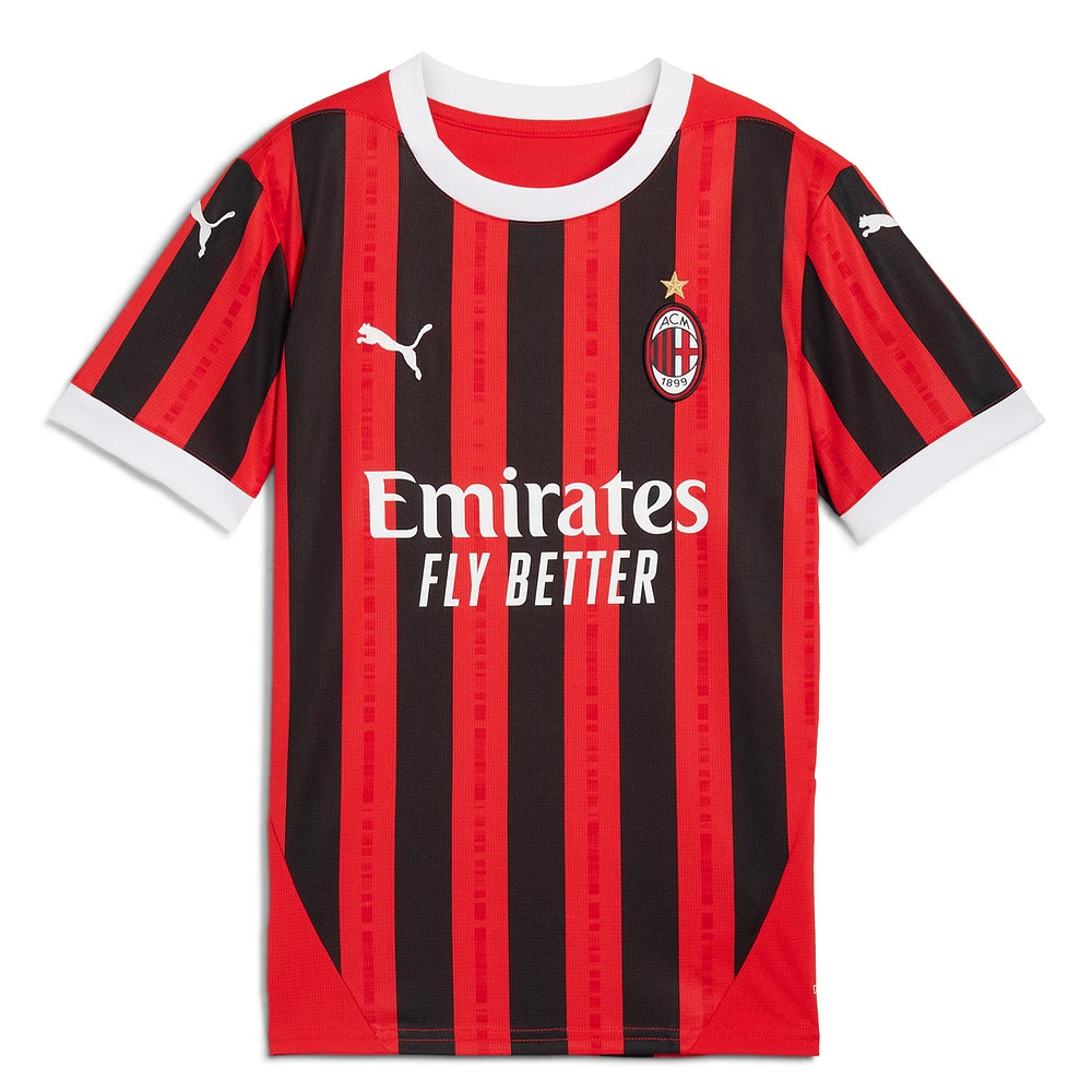 Youth Puma Rafael Leão Red AC Milan 2024/25 Home Replica Player Jersey